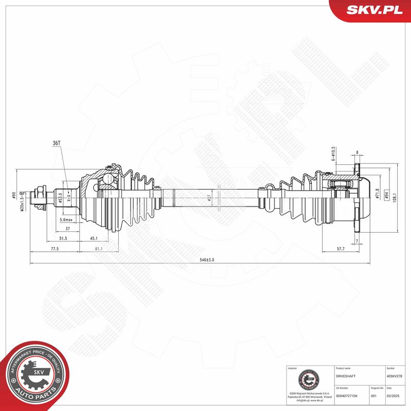 Veovõll, ESEN SKV 40SKV278