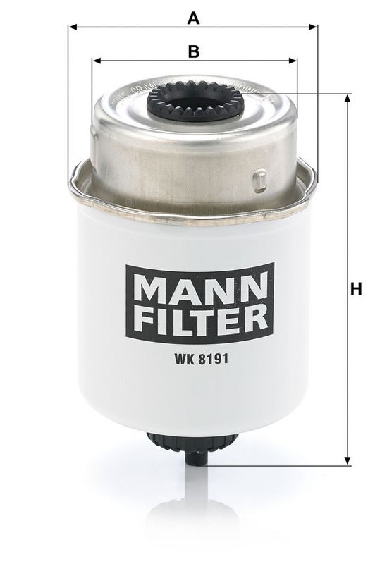 Brandstoffilter (geschroefd)