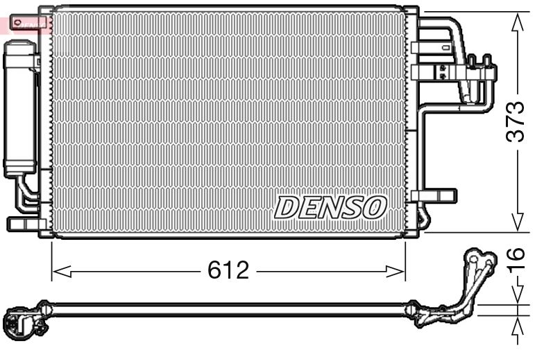 DENSO kondenzátor, klíma DCN41007