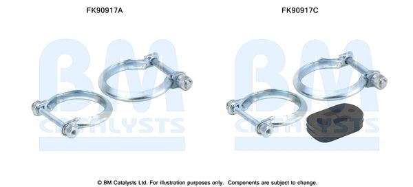 BM CATALYSTS szerelőkészlet, katalizátor FK90917
