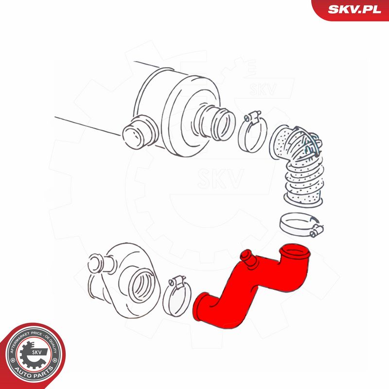 ESEN SKV 43SKV858 Radiator Hose
