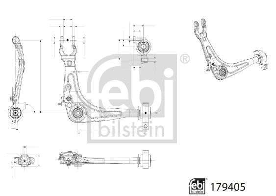 FEBI BILSTEIN 179405 Control/Trailing Arm, wheel suspension