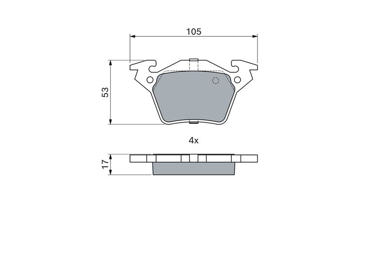 0986460002 BOSCH Гальмівні колодки до дисків