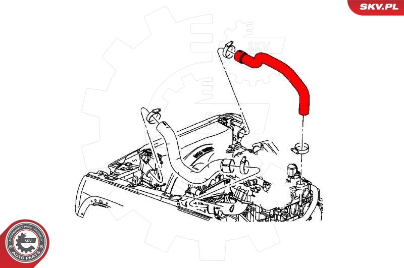 ESEN SKV 43SKV207 Charge Air Hose