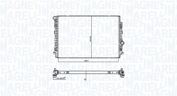 MAGNETI MARELLI hűtő, motorhűtés 350213220200