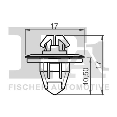 FA1 77-40033.5 Clip, trim/protection strip