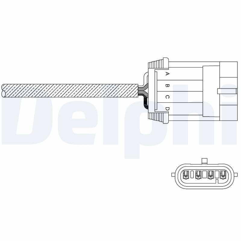 Delphi Lambda Sensor ES11052-12B1