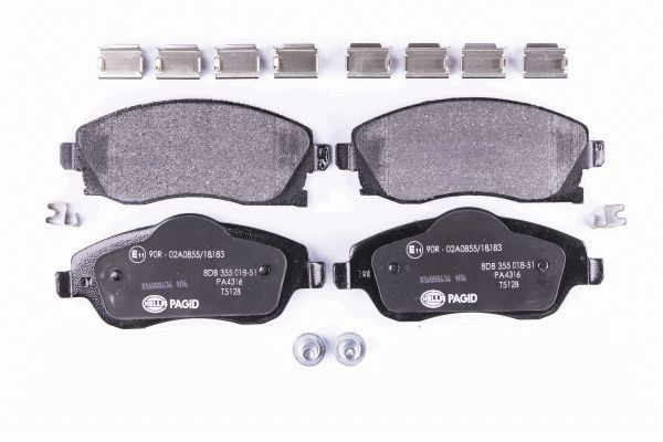 HELLA 8DB 355 018-511 Brake Pad Set, disc brake