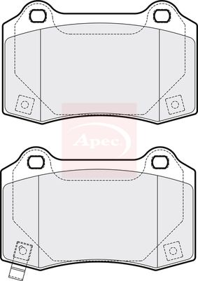 APEC Brake Pad Set, disc brake PAD2057