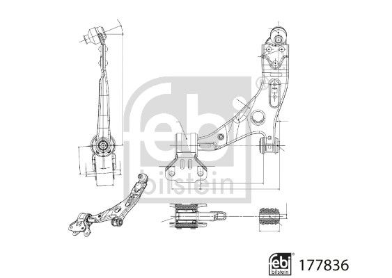 FEBI BILSTEIN 177836 Control/Trailing Arm, wheel suspension