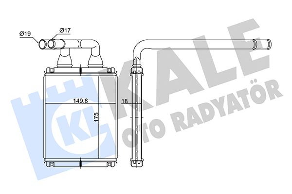 KALE KIA Радиатор отопления Picanto