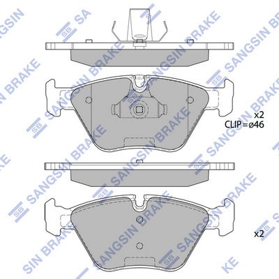 Hi-Q SP2216 - Brake Pad Set, disc brake