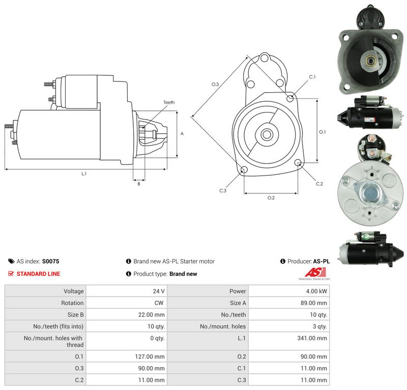 Starter, AS-PL S0075