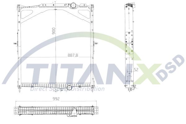 Chladič, chlazení motoru RX129004