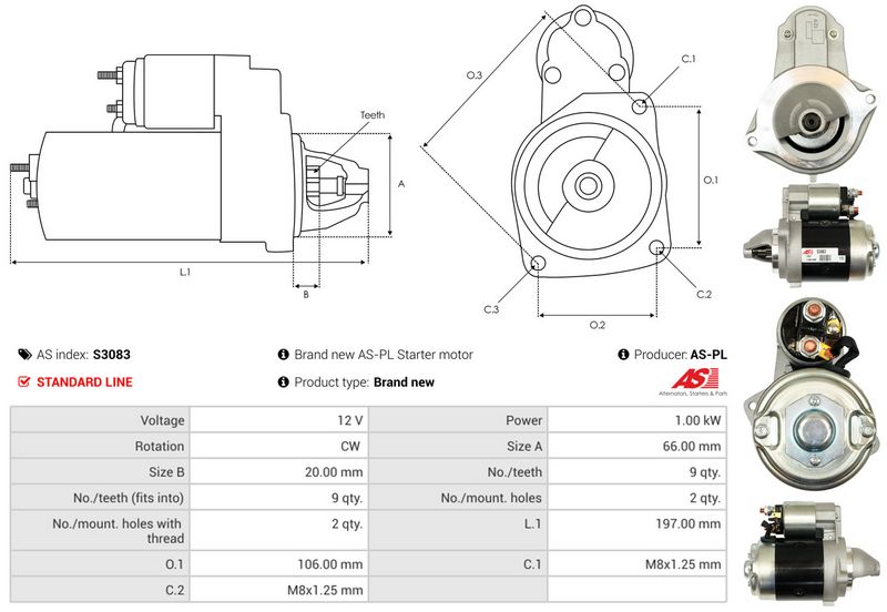 AS-PL S3083 Starter