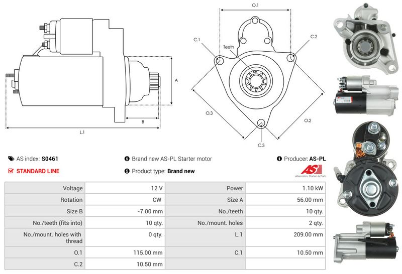 AS-PL S0461 Starter