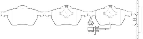 колодки тормозные дисковые комплект VAG JZW698151N