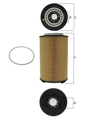 Product Image - Oliefilter - OX1028D - KNECHT
