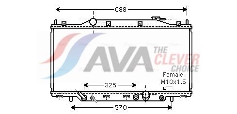 AVA Clever Choice HD2182 - Radiator, engine cooling