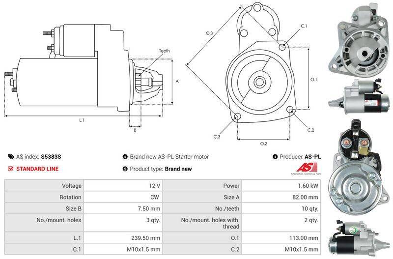 AS-PL S5383S Starter