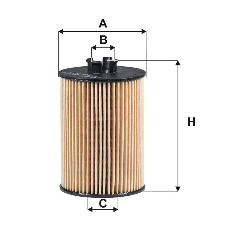 Oliefilter past: MERCEDES A (W169), B SPORTS TOURER (W245) 1.5-2.0CNG 09.04-06.12