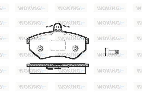 Комплект тормозных колодок на 80, A4, Cabriolet, Caddy, Cordoba, Golf, Ibiza, Inca, Toledo, Vento