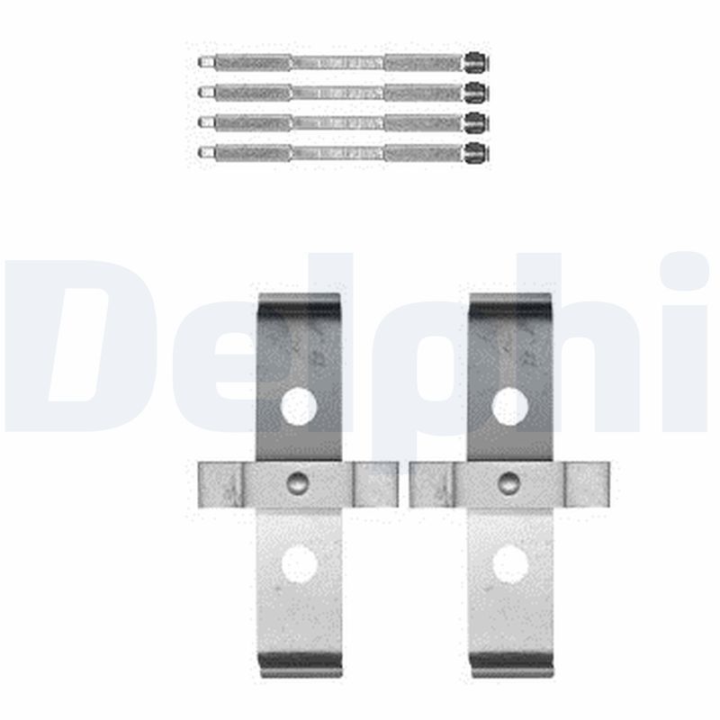 Комплект приладдя, накладка дискового гальма, Delphi LX0595