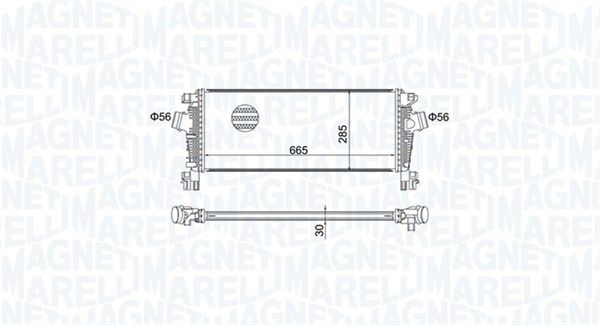 Охолоджувач наддувального повітря, Magneti Marelli 351319205070