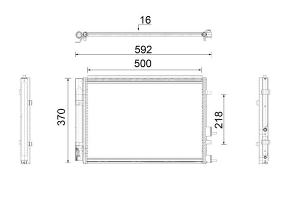 Mahle AC 920 000P Condenser, air conditioning