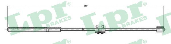 Тросовий привод, стоянкове гальмо, Lpr C0558B