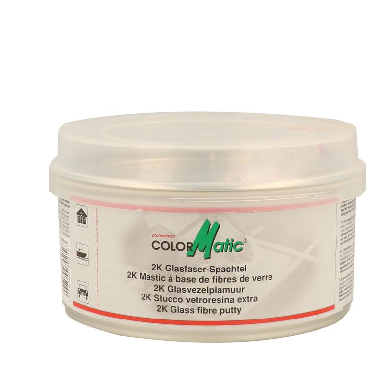 spaclu fibra de sticla COLORMATIC 2K Glass Fibre Putty grey green matt 1000 g 702563