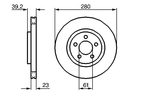 BOSCH 0 986 479 029 Brake Disc