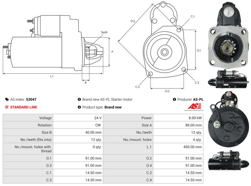 AS-PL S3047 Starter