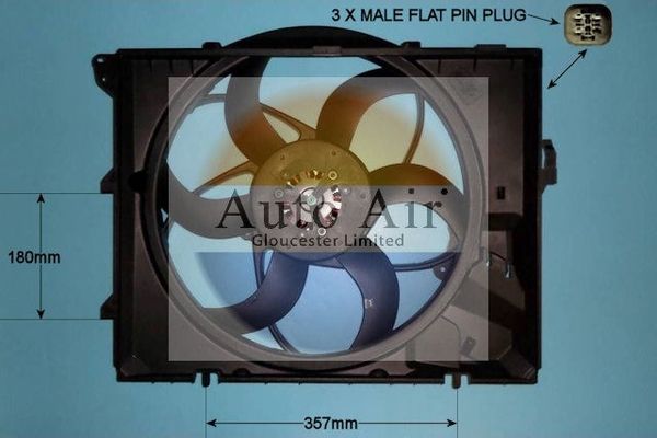 Auto Air Gloucester 05-1044 Electric Motor, radiator fan