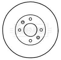 Гальмівний диск, Borg & Beck BBD4818