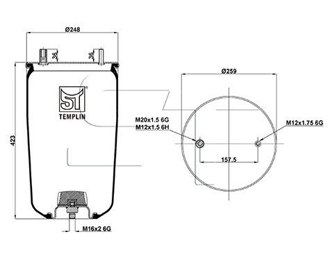Mech, pneumatické odpružení 04.060.6106.401