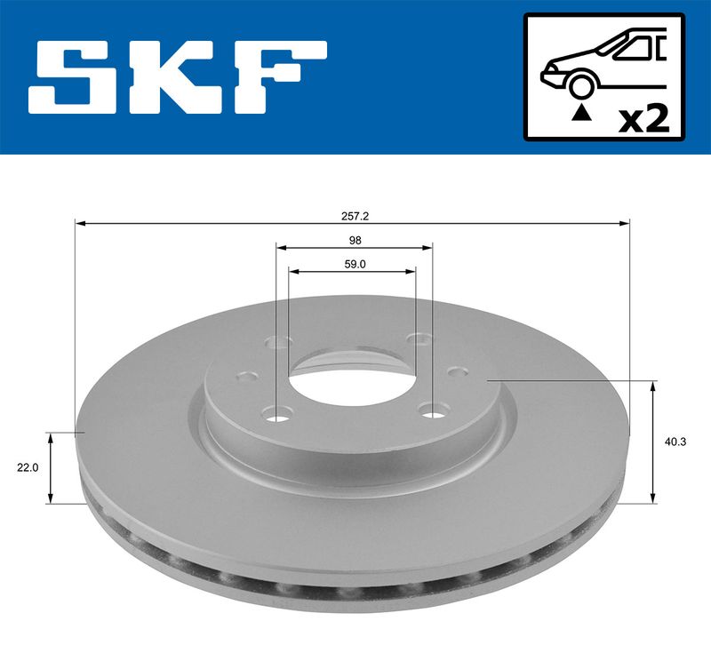 SKF VKBD 80064 V2 Brake Disc