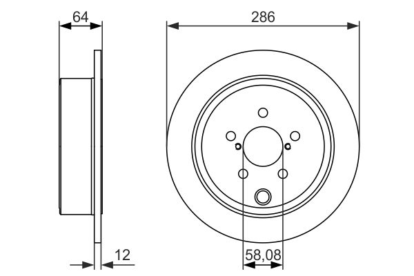 BOSCH 0986479150 Brake Disc