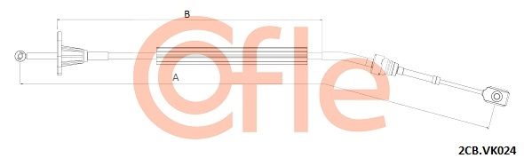 Тросовий привод, коробка передач, Cofle 2CB.VK024