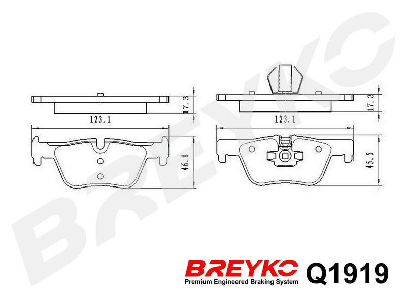 DAVID VASCO Q1919 Brake Pad Set, disc brake