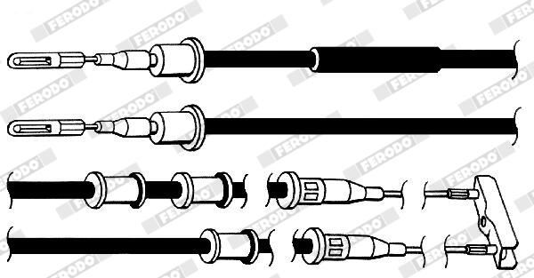 Cable de accionamiento, freno de estacionamiento