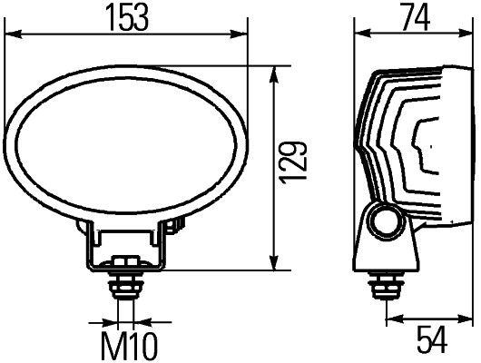 Lumina de lucru 1GA 996 661-011 HELLA