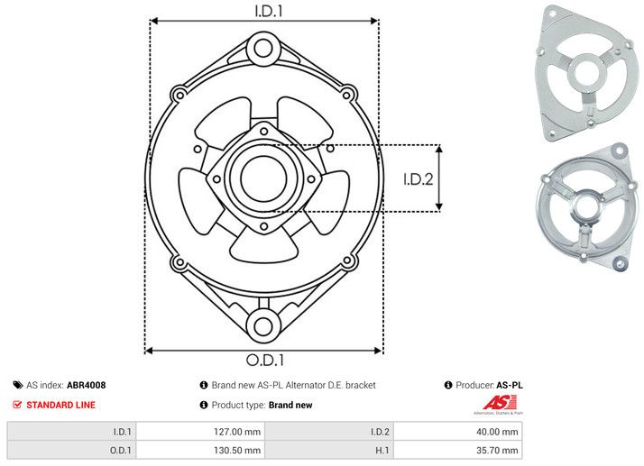 Kaitsekate, generaator, AS-PL ABR4008