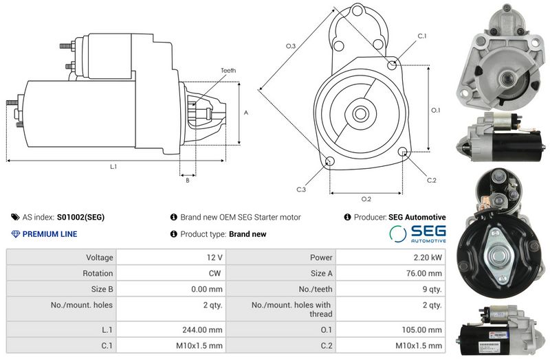AS-PL S01002(SEG) Starter