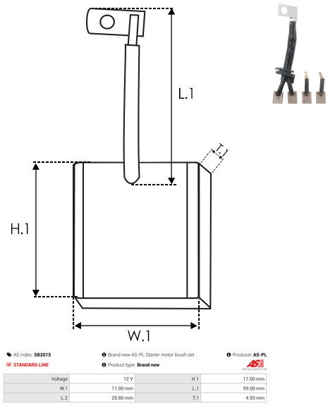 Süsinikuhari, starter, AS-PL SB2015
