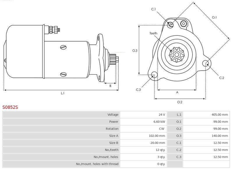 AS-PL S0852S Starter