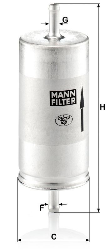 Kütusefilter, MANN-FILTER WK 413