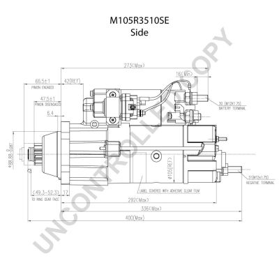 BOM-Prestolite M105R3510SE Starter