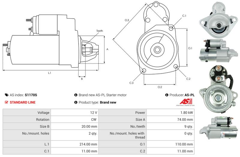 AS-PL S1170S Starter