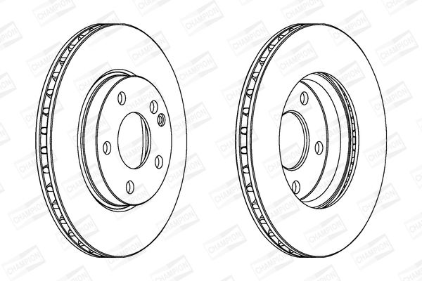 CHAMPION Mercedess диск гальмівний передній A-class W169 ,B-class W245 04 -